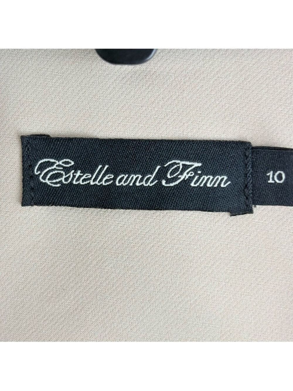 Estelle and Finn NY Women’s Size 10 Beige Blazer Quiet Luxury Scandi Minimalist - Picture 11 of 14